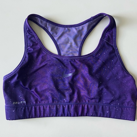 Nike Purple Swoosh Sports Bra - Picture 3 of 3